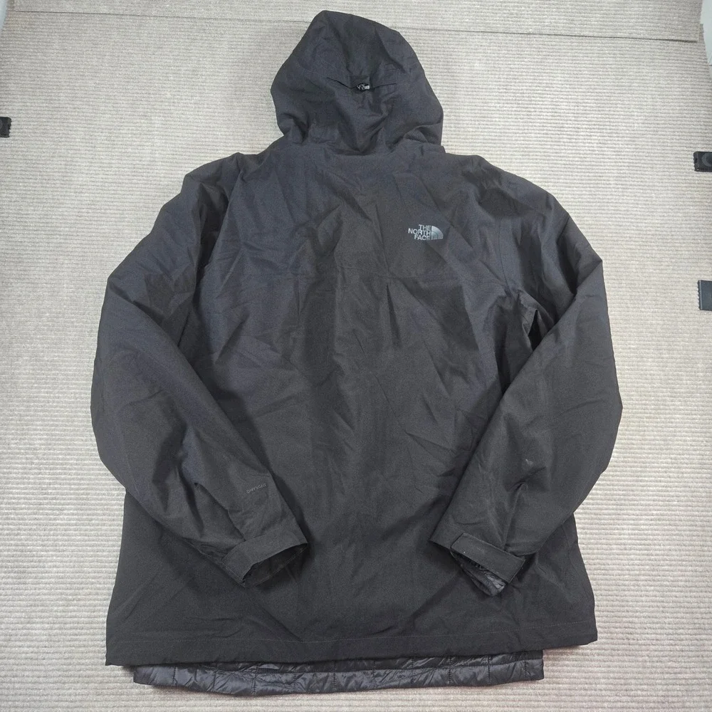 The North Face Mens XL Black DryVent Insulated Hooded NF0A2TCK Parka Jacket